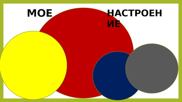 МОЕ НАСТРОЕНИЕ 
