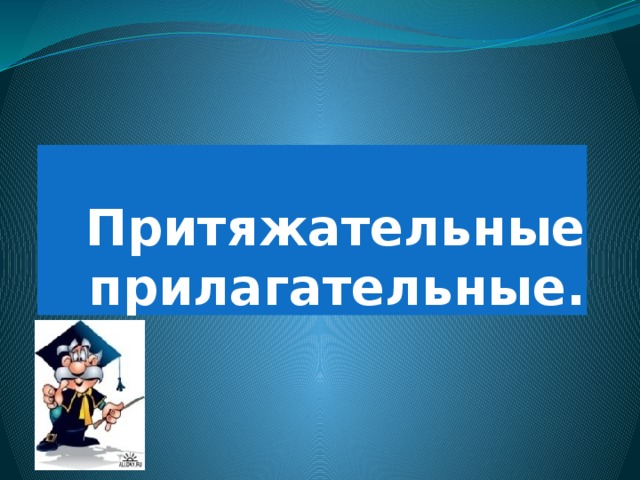 Притяжательные прилагательные. 
