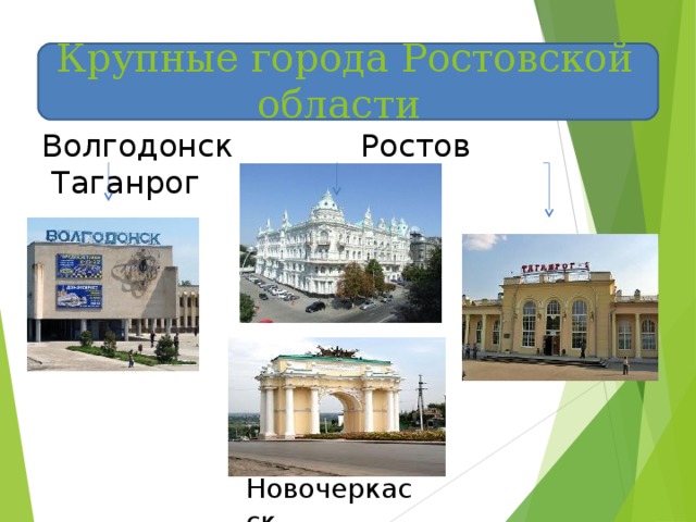  Крупные города Ростовской области Волгодонск Ростов Таганрог Новочеркасск  
