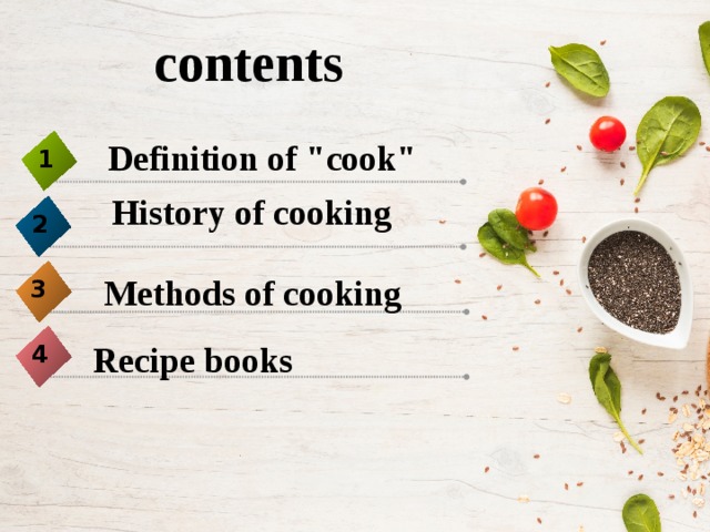 contents Definition of 