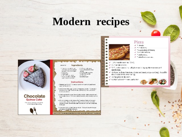 Modern recipes 