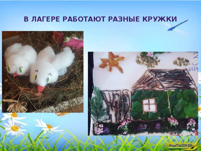 В лагере работают разные кружки 