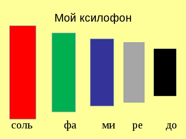 Мой ксилофон  соль фа ми ре до 