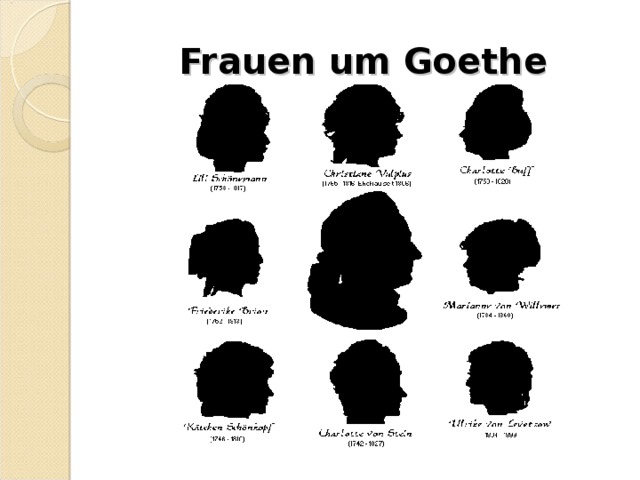 Frauen um Goethe  