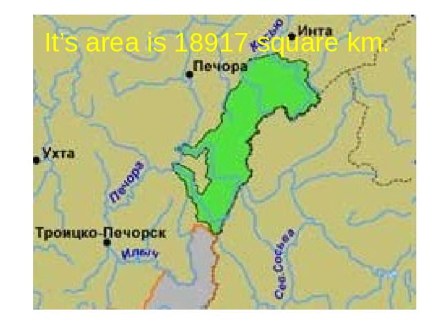 It’s area is 18917 square km. 