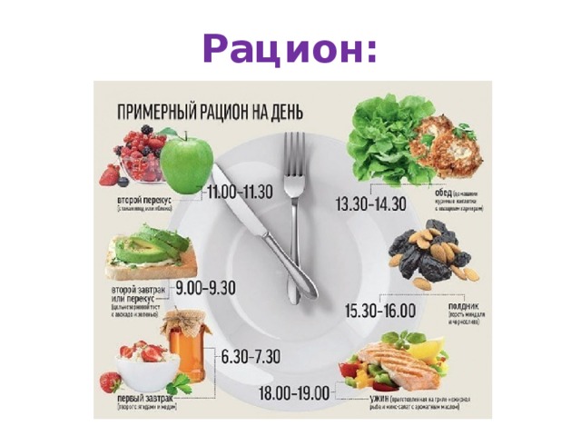  Рацион:   