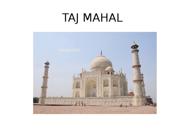 TAJ MAHAL 