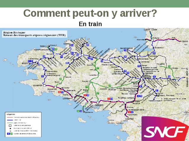 Comment peut-on y arriver? En train 
