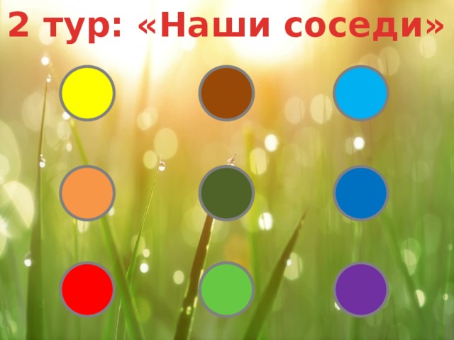 2 тур: «Наши соседи» 