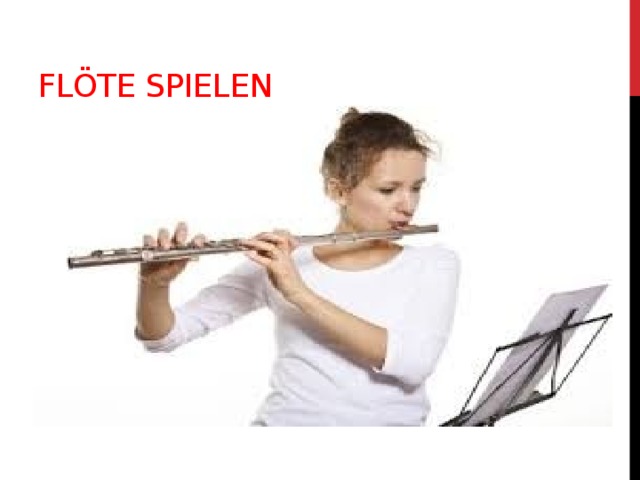 Flöte spielen 