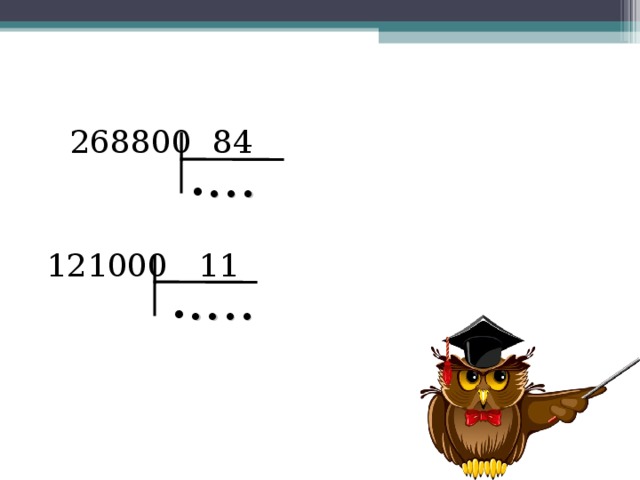 268800 84 121000 11 • • • • • • • 