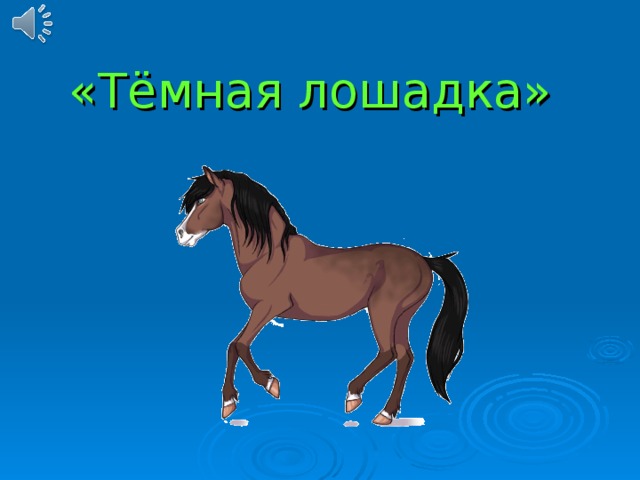 «Тёмная лошадка» 