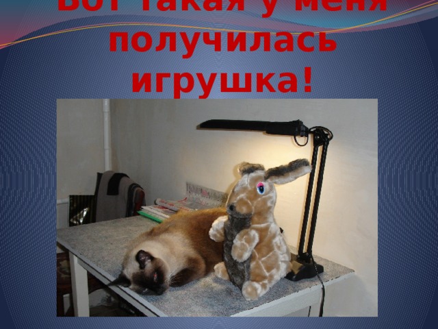 Вот такая у меня получилась игрушка! 