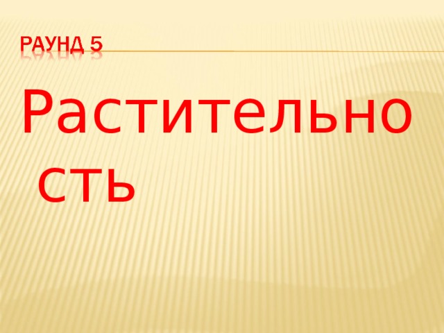 Растительность 