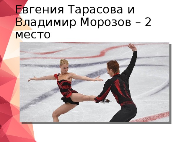 Евгения Тарасова и Владимир Морозов – 2 место 