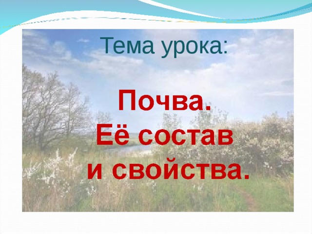 Тема урока: 