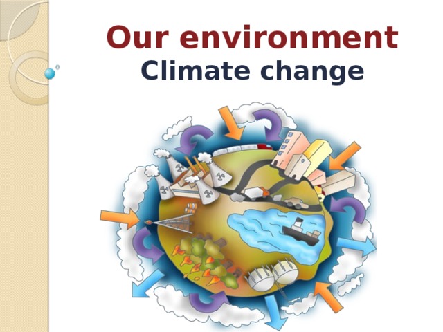 Our environment  Climate change   