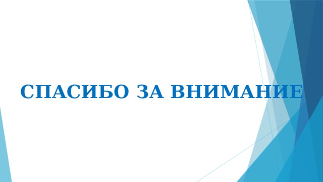 СПАСИБО  ЗА ВНИМАНИЕ 