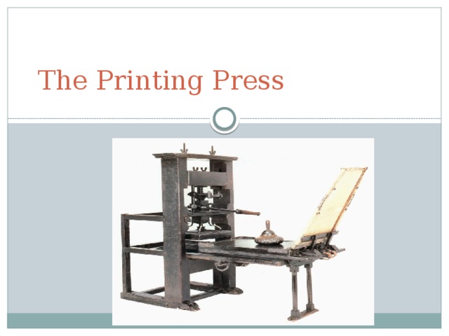 The Printing Press 