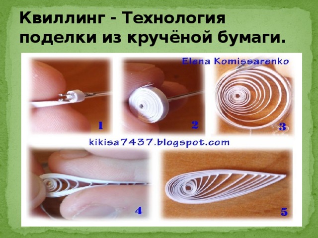 Квиллинг - Технология поделки из кручёной бумаги. 
