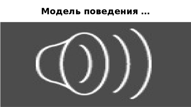 Модель поведения …   