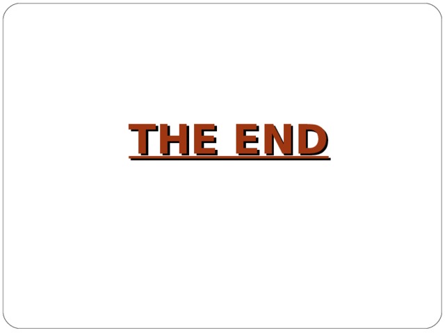 THE END 