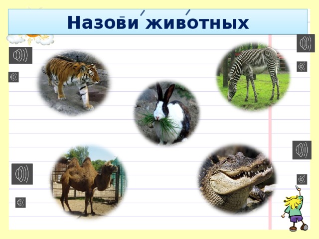 Назови животных 