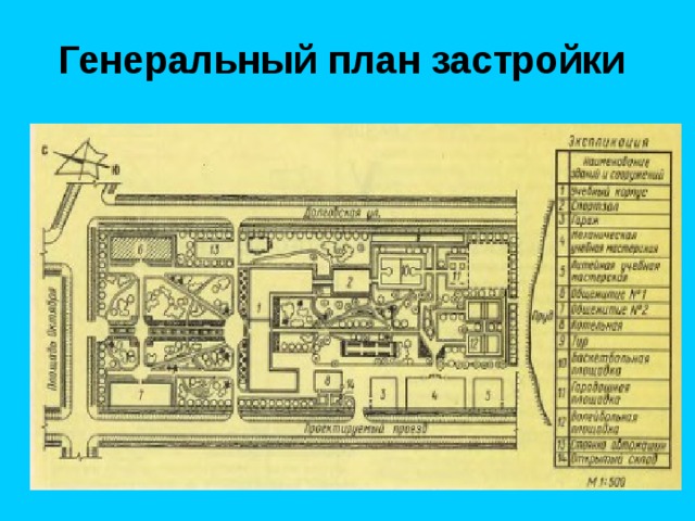 Генеральный план застройки 