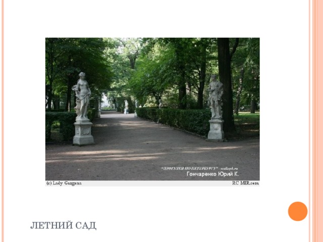  ЛЕТНИЙ САД 
