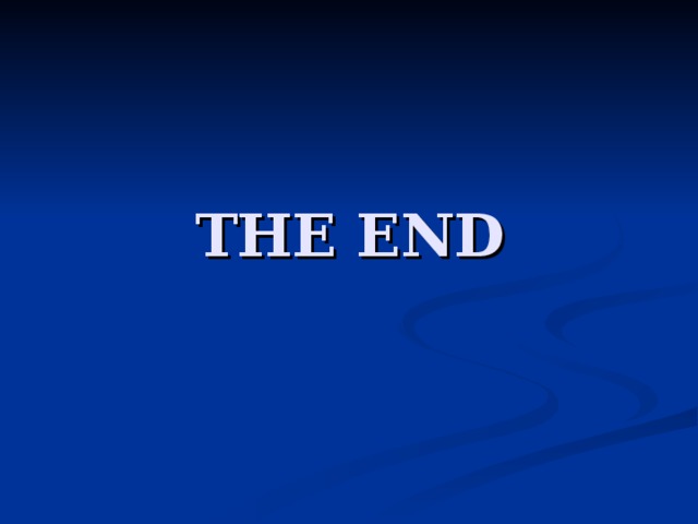 THE END   