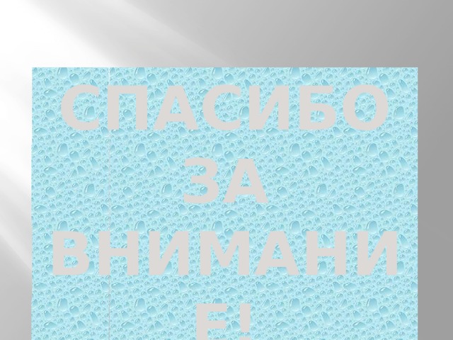 СПАСИБО ЗА ВНИМАНИЕ! 