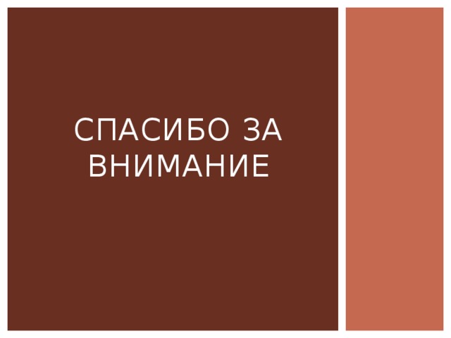 СПАСИБО ЗА ВНИМАНИЕ 