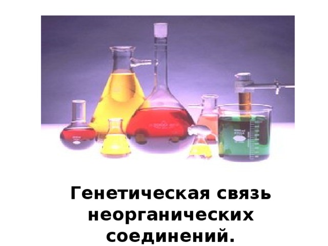 Генетическая связь неорганических соединений.