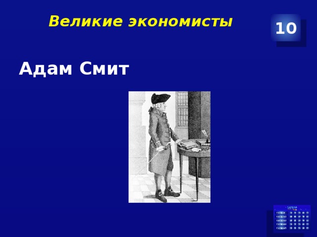 Великие экономисты   10 Адам Смит 