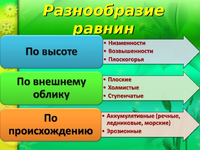 Разнообразие равнин 