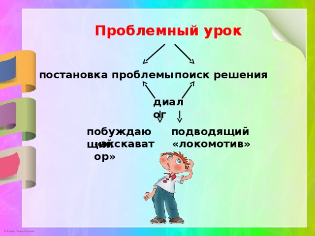 Проблемный урок постановка проблемы поиск решения диалог побуждающий подводящий  «экскаватор» «локомотив» 