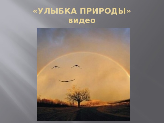 «УЛЫБКА ПРИРОДЫ»  видео 