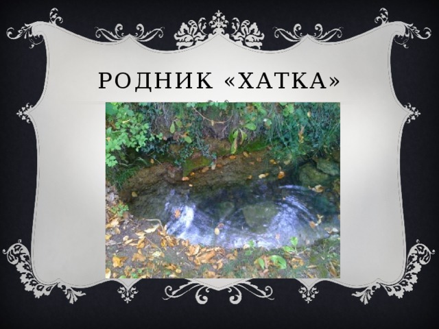 Родник «хатка» 