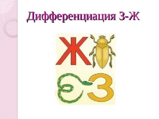 Дифференциация З-Ж 