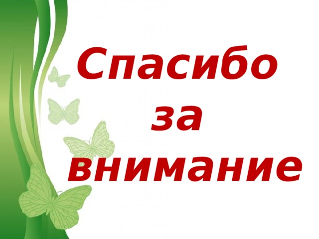 Спасибо за внимание 