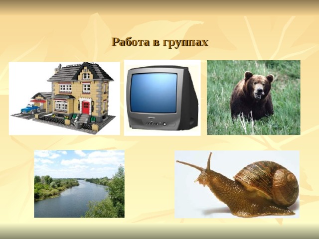 Работа в группах 