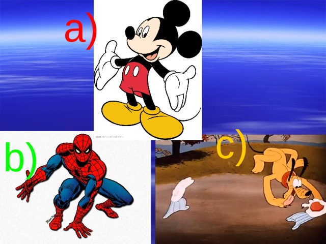 a) c) b) 