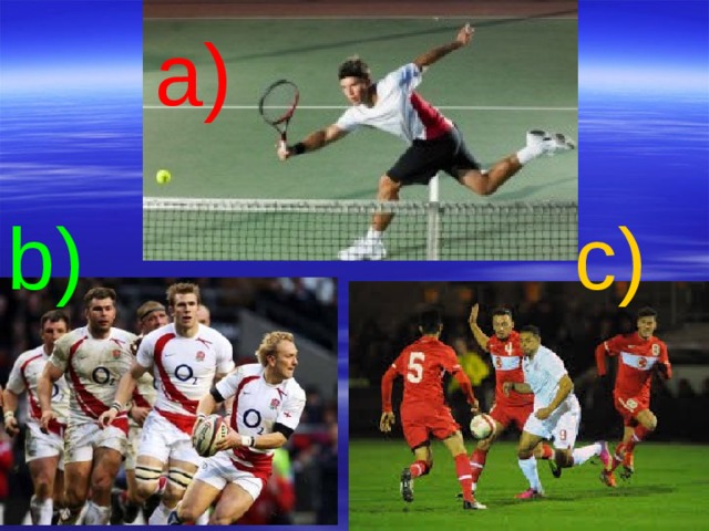 a) b) c) 