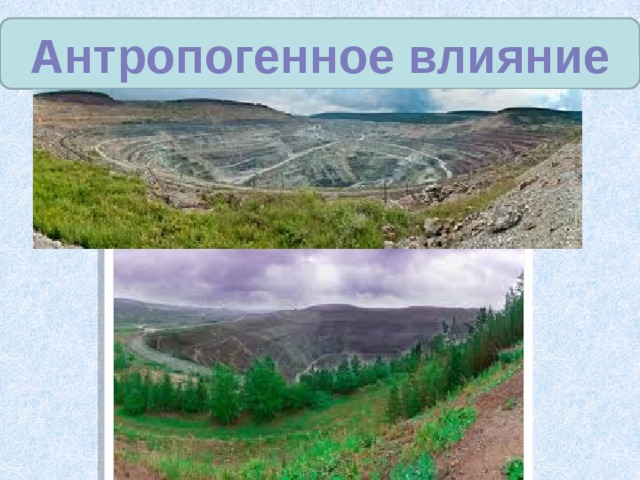 Антропогенное влияние 