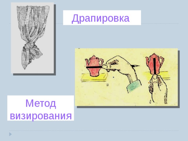 Драпировка Метод визирования 