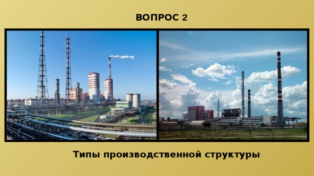 ВОПРОС 2 Типы производственной структуры 