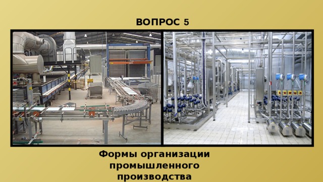 ВОПРОС 5 Формы организации промышленного производства 
