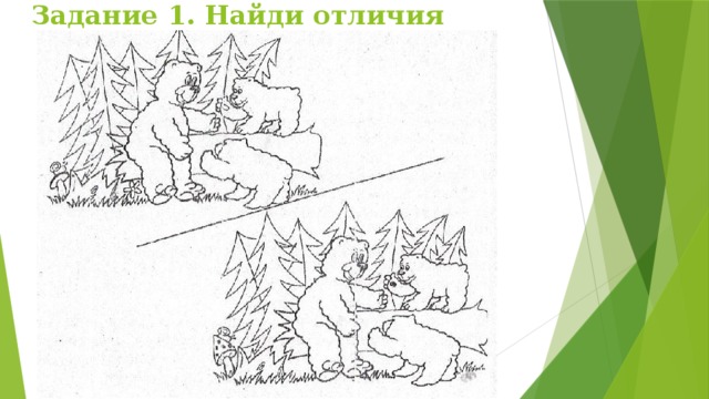 Задание 1. Найди отличия 