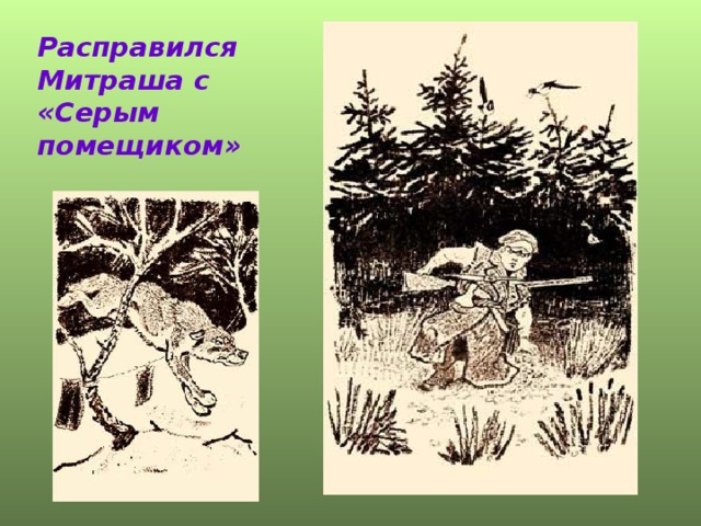 Расправился Митраша с «Серым помещиком» 