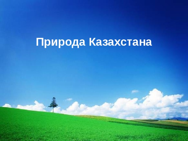 Природа Казахстана 